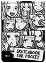 Скетчбук А6 48л "Sketchbook for Pocket. Комикс аниме" белый офсет, резинка, тв.обложка