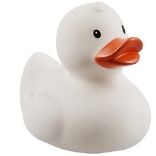 Игрушка для ванной, уточка резиновая FUNNY DUCKS "Уточка белая" (1303)
