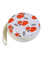 Монетница на молнии Лиса спящая (7см) (металл) (ПВХ бокс)