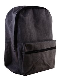 Рюкзак школьный, 40 см, серый, меланж, GoodMark