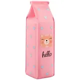 Пенал «Пакет молока с котиком и надписями», 21 х 6 см