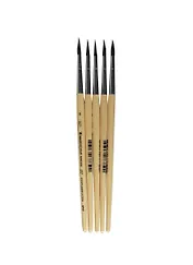 Кисть синтетика под белку круглая №4