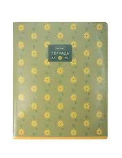 Тетрадь 48л кл. "Цветочный орнамент" мел.картон, ассорти