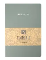 Ежедневник дат. 2026г. А5 176л "FLOREALE. Eucalyptus" 7Б, иск.кожа, интегр.переплет, тонир.блок, тисн.фольгой, запечат.торец, ляссе, инд.уп