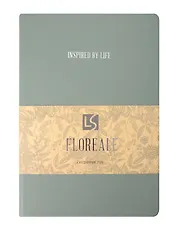 Ежедневник дат. 2026г. А5 176л "FLOREALE. Eucalyptus" 7Б, иск.кожа, интегр.переплет, тонир.блок, тисн.фольгой, запечат.торец, ляссе, инд.уп