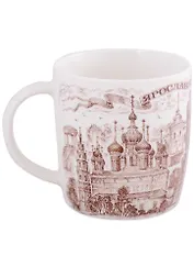 Кружка Ярославль рис.коричн. (фарфор)(350мл)