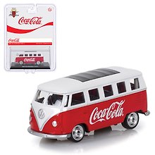 450026 Машинка литая коллекционная Motor City - Die-сast модель Coca-Cola 1963 Volkswagen T1, масштаб 1:50 (металлическая), возраст 14+