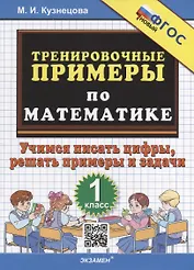 Тренировочные примеры по математике: учимся писать цифры, решать примеры и задачи: 1 класс. ФГОС НОВЫЙ