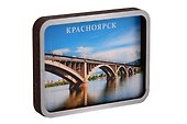 Сувенирный магнит Коллаж (Красноярск) (дерево) (Крск1) - 1