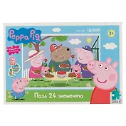 Пазл ORIGAMI 24эл 32,8*22см Свинка Пеппа. Отдых на природе 04286
