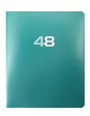 Тетрадь 48л кл. "Классическая серия. Изумруд" мел.картон, метал.пантон