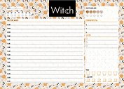 Планер недат. А6 48л "Good witch" скоба, вертик.