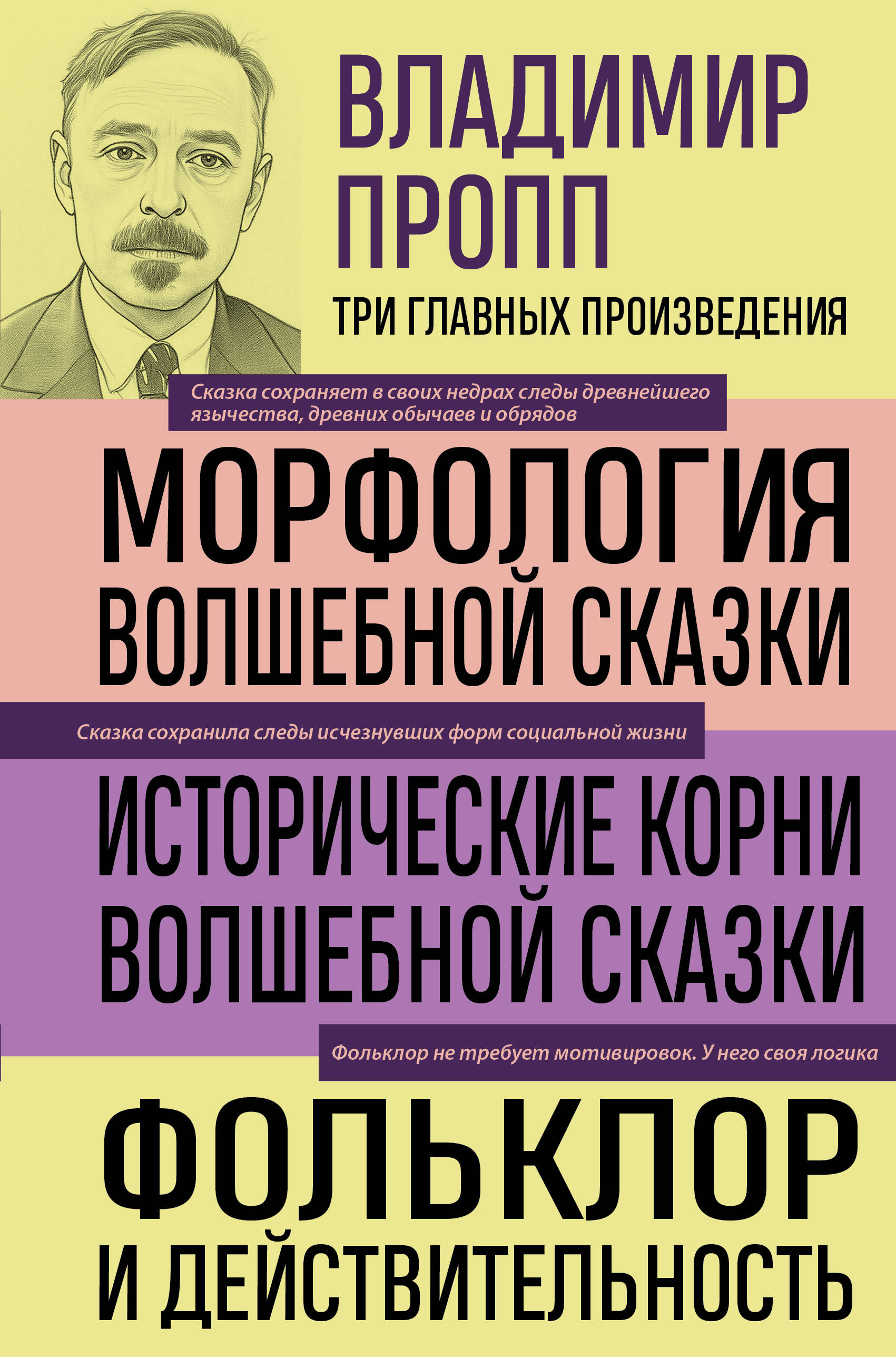 Обложка книги «Владимир Пропп. Морфология волшебной сказки. Исторические корни волшебной сказки. Фольклор и действительность»