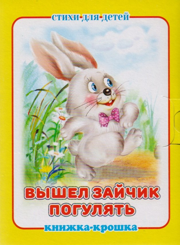 

Вышел зайчик погулять. Стихи для детей. Книжка-крошка с замочком