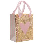 Подарочный пакет «Pink heart», А6 - 0