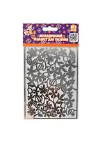 ACTION! Fancy Трафарет для тиснения металлический ЦВЕТЫ-1 А6 в блист. FD090023