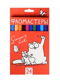 Фломастеры "Кот Саймона", 24 цвета