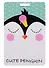 Чехол для карточек Cute Penguin (ДК2018-148) - 0