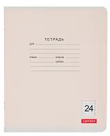 Тетрадь в клетку Listoff, "Классическая серия", 24 листа, в ассортименте