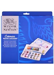 Краски акварельные "Cotman"  10 цв, 8мл, 2 палитры, пласт.кор., Winsor&Newton