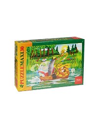 Пазлы 30 MAXI А4ф Пузырь Соломинка и Лапоть (30П34_12735) (21х29см) (3-99л.) (Hatber) (коробка)