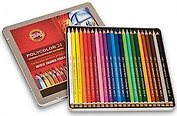 Карандаши, цветные, для художников, Koh-I-Noor, Polycolor "Пейзаж" , 24 цвета, в жестяной коробке"