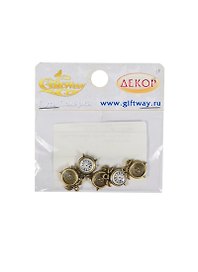 Фурнитура металл подвеска Часы латунь (00010207) (5шт) (15х10мм) (5гр/уп)