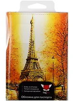 Обложка для паспорта Та самая башня (кожа) (07-046)