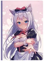 Блокнот Аниме Девушка с ушками (Сёдзё) (цветная)