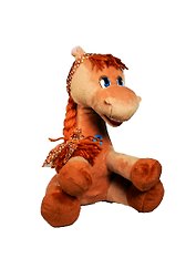 Мягкая игрушка Лошадь с косой коричневая (озвученная) (LF 8761)