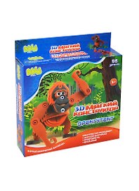 3D Мягкий конструктор Орангутанг (BEB0706-001) (56 дет.) (Bebelot) (3+)