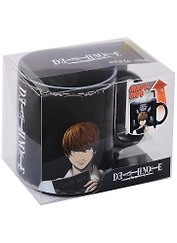Кружка в подарочной упаковке Аниме Death Note Kira & L Heat Change (керамика) (460 мл)