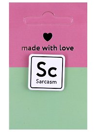 Значок «Sc Сарказм», металл