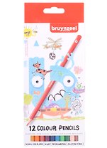 Карандаши цветные 12цв "Kids" к/к, подвес, Bruynzeel