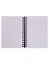 Блокнот А6 120л кл. "Bloom" белый, карт.обл., тиснение фольгой, бок.спираль - 1