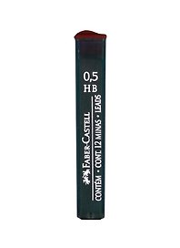 Грифели для механических карандашей Faber-Castell "Polymer", 12шт., 0,5мм, HB