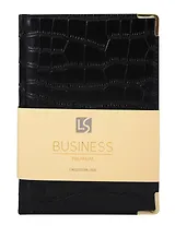 Ежедневник дат. 2026г. А5 176л "Business Premium. Impact" черный, 7Б, иск.кожа, обл.поролон, тв.переплет, мет.уголки, тонир.блок, зол.торец, справ.мат-лы, 2 ляссе, инд.уп