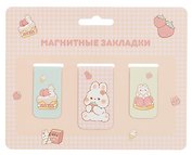 Магнитные закладки Kawaii Кролики (3 шт) (12-Duocai-202311-6)