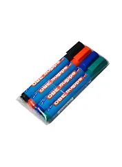 Маркеры для флипчартов 04цв 1,5-3мм, кругл., блистер, Edding