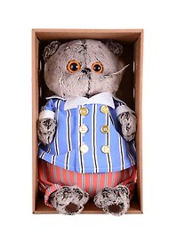 Игрушка мягкая Budi Basa, Басик в полосатом костюме (25 см) (Ks25-155)