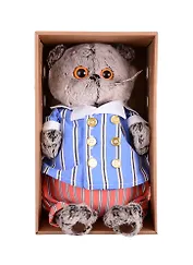 Игрушка мягкая Budi Basa, Басик в полосатом костюме (25 см) (Ks25-155)