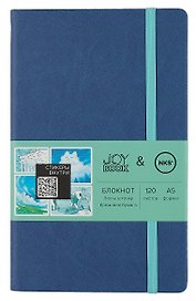 Книга для записей А5 120л тчк. "Joy Book. Undersea world feat. NKS" иск.кожа, тв.переплет, ляссе, резинка, наклейки, инд.уп.