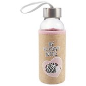 Бутылка в чехле джут Ежик My lucky bottle (стекло) (300мл) - 0