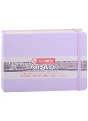 Блокнот для зарисовок 21*15см 80л "Art Creation" 140г/м2, 7БЦ, Фиолетовый пастельный пейзаж, Fabriano 