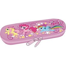 Пенал 1отд. "My little pony" металлический, на молнии, PROFF
