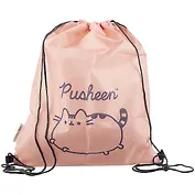 Мешок для сменной обуви "Pusheen" увеличенн.размер, плотн.водостойк.материал