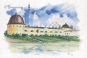 Открытка "Архангельск. Гостиный двор"