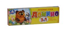 Домино пластмас. Любимые герои Винни (3в1) (4690590056578) (179498) (Умка) (в кор. 100шт)