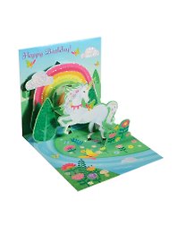 3D открытка Единорог (Unicorn) (мини) (TR224)