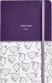 Еженедельник дат. 2027г. А5 64л 130*205 "Wild" фиолетовый, иск.кожа, интегр.переплет, 2 ляссе, резинка, скругл.углы